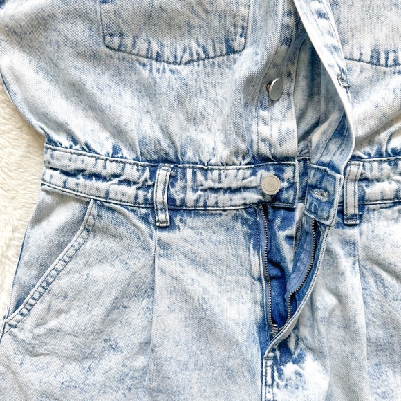 BLANKNYC Head Backstage Acid Wash Denim Romper Jumpsuit - Picture 9 of 15